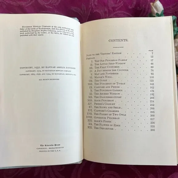 1932 The House of Seven Gables by Nathaniel Hawthorne, Illustrated Vintage Book - Picture 4 of 10
